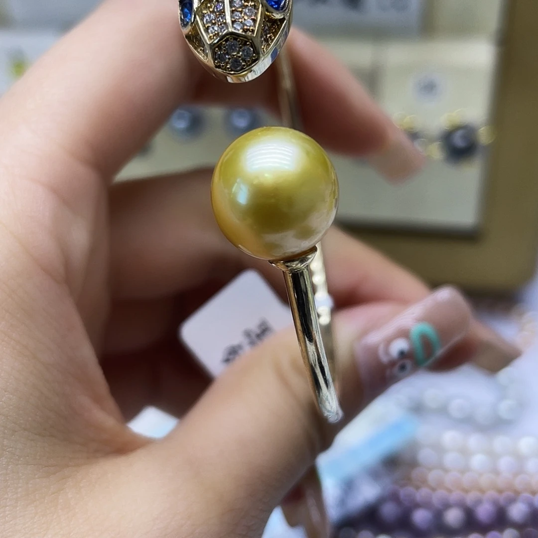 海水珍珠银S925镶嵌手绳