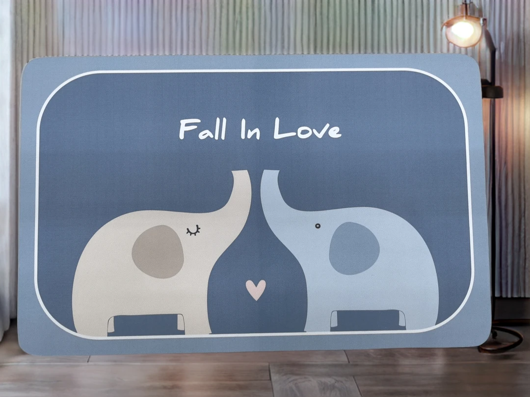 卡通浴室门口吸水脚垫防滑垫耐脏速干卫生间入户进门用地垫垫子