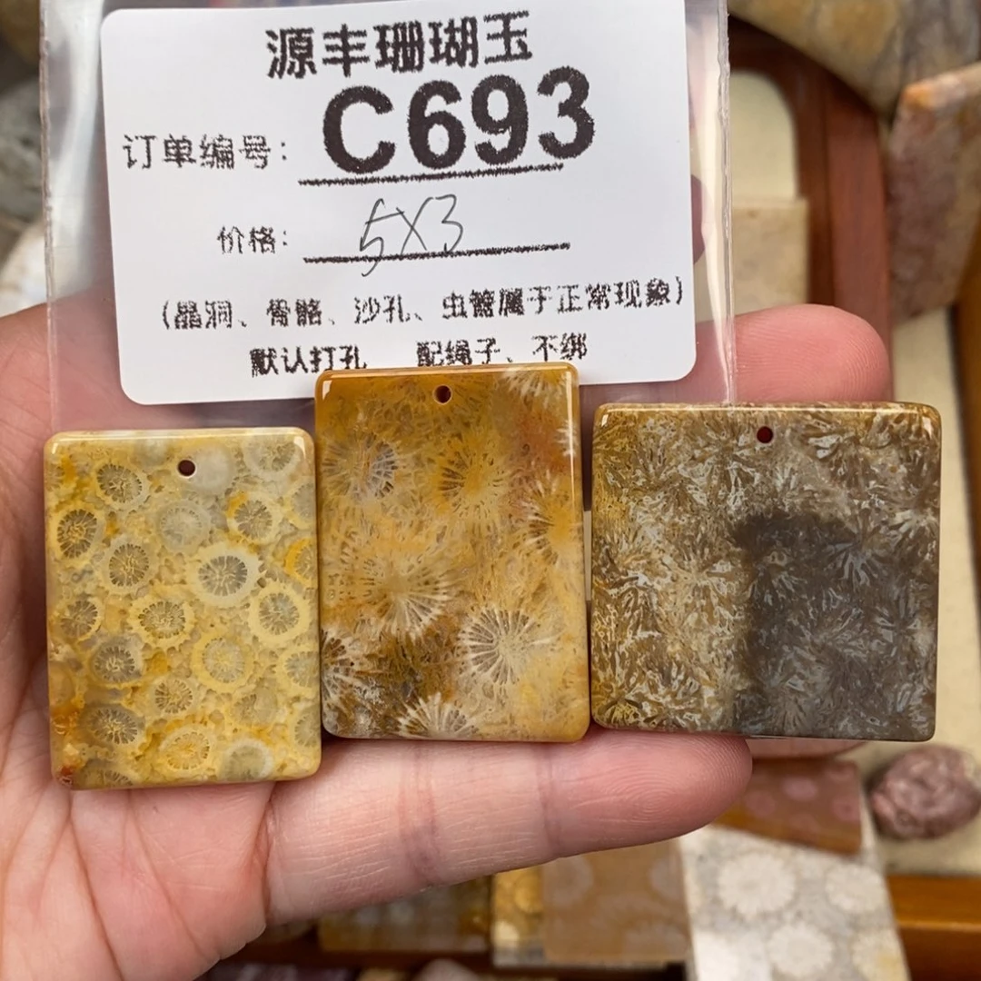 硅化玉颈饰未镶嵌瑾