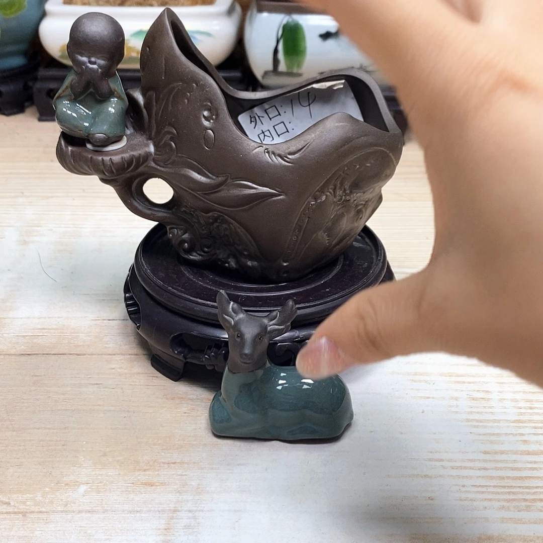 紫砂花盆，陶瓷艺术