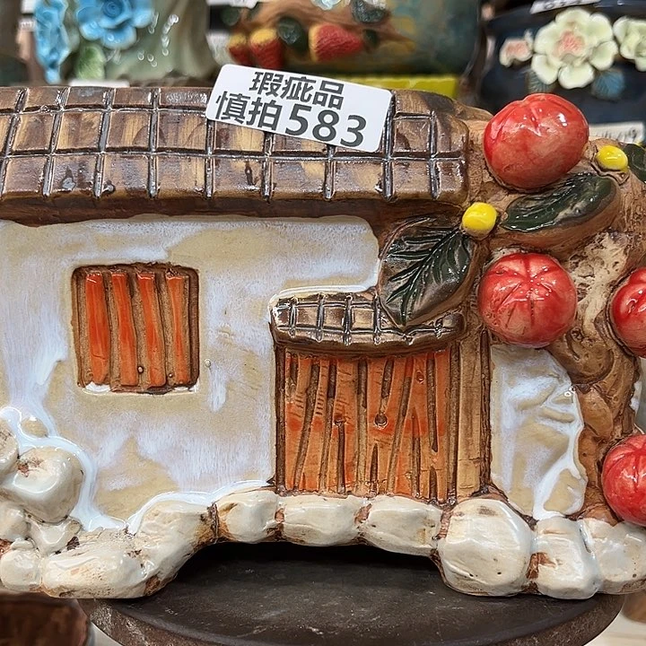 紫砂花盆粗陶花盆瑕疵583