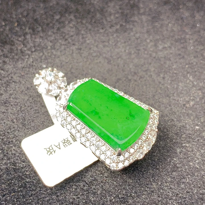 翡翠银S925镶嵌颈饰