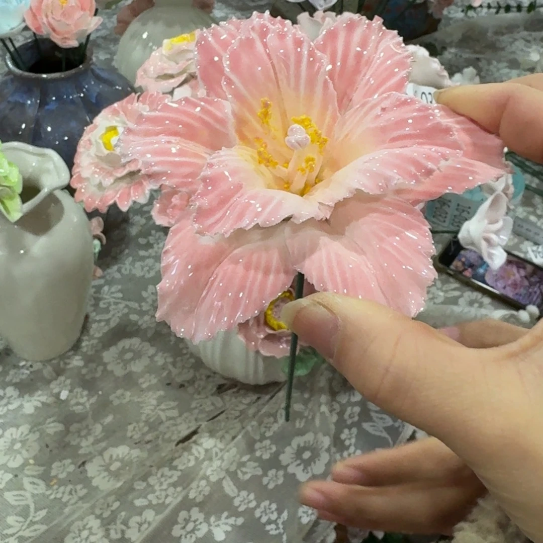 陶瓷花拍满20元发货，随意退款的拉黑