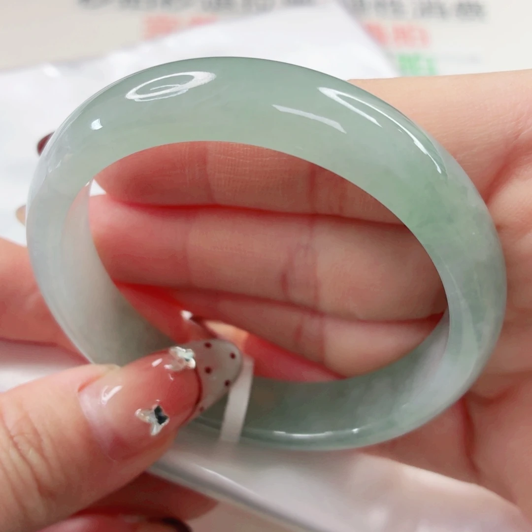 翡翠未镶嵌手镯54x541