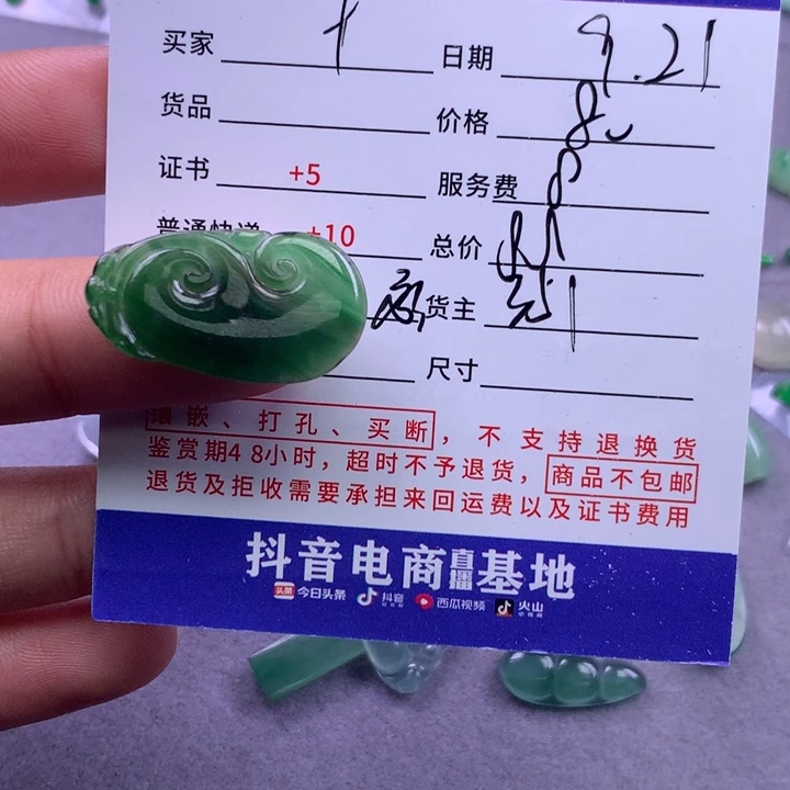 颈饰未镶嵌翡翠十**见