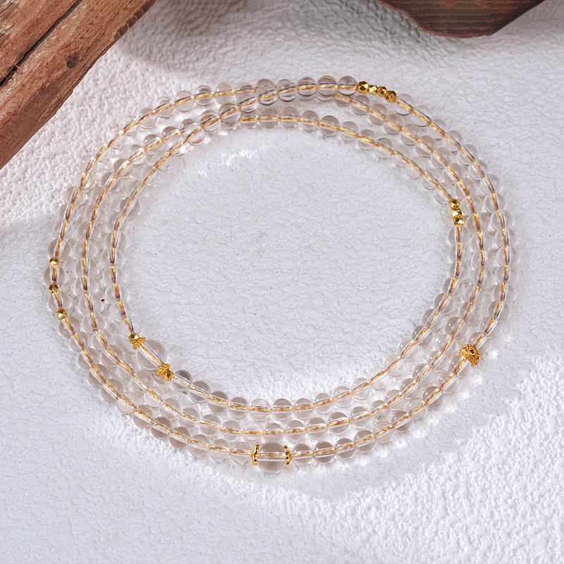 【白水晶百搭链】 水晶项链 （天然珠宝多样性发其一）