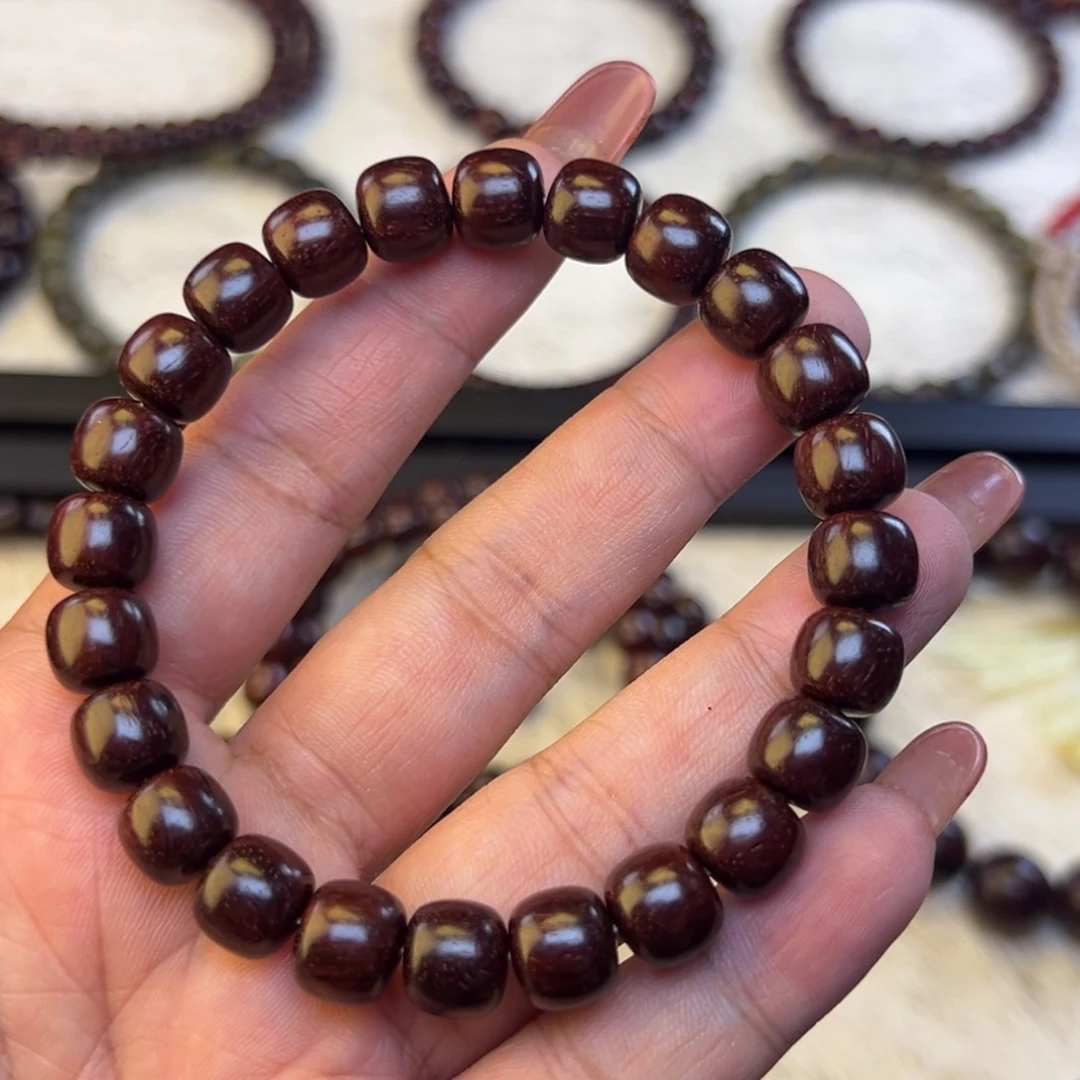 手串/手链檀香紫檀（小叶紫檀）8*9老型二膘泥单圈
