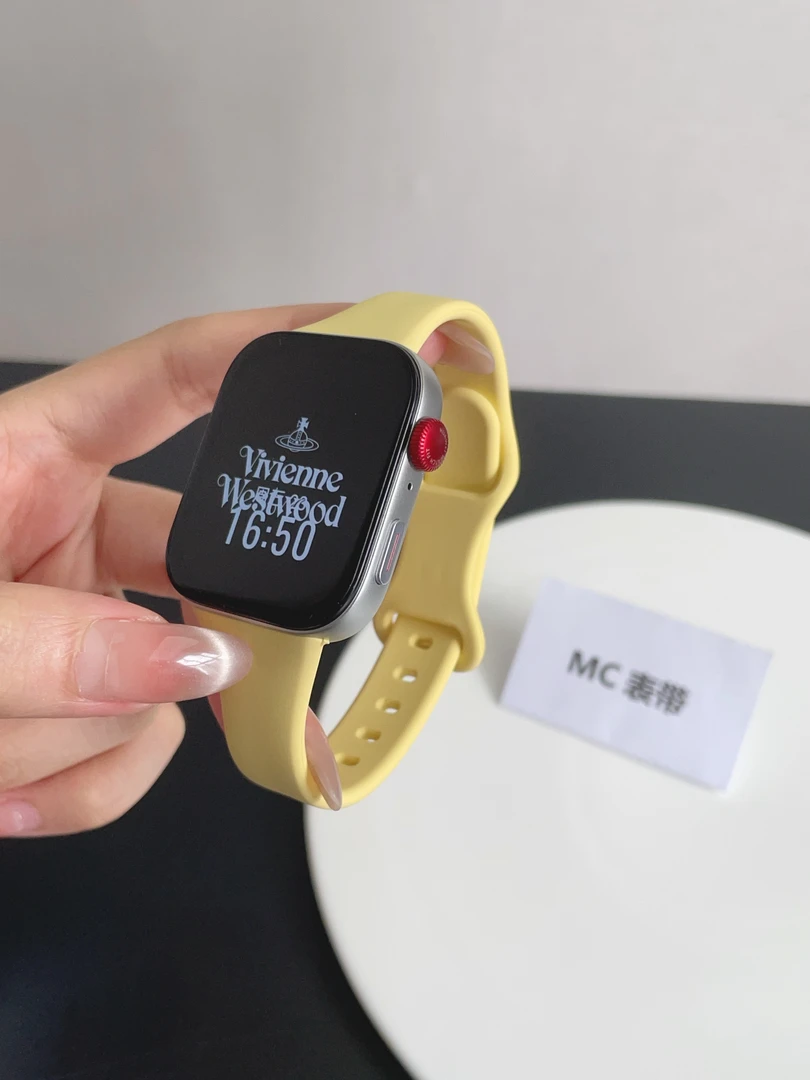 MC表带适用于华为fit4手表华为fit3运动小蛮腰硅胶蝴蝶扣腕带4pro