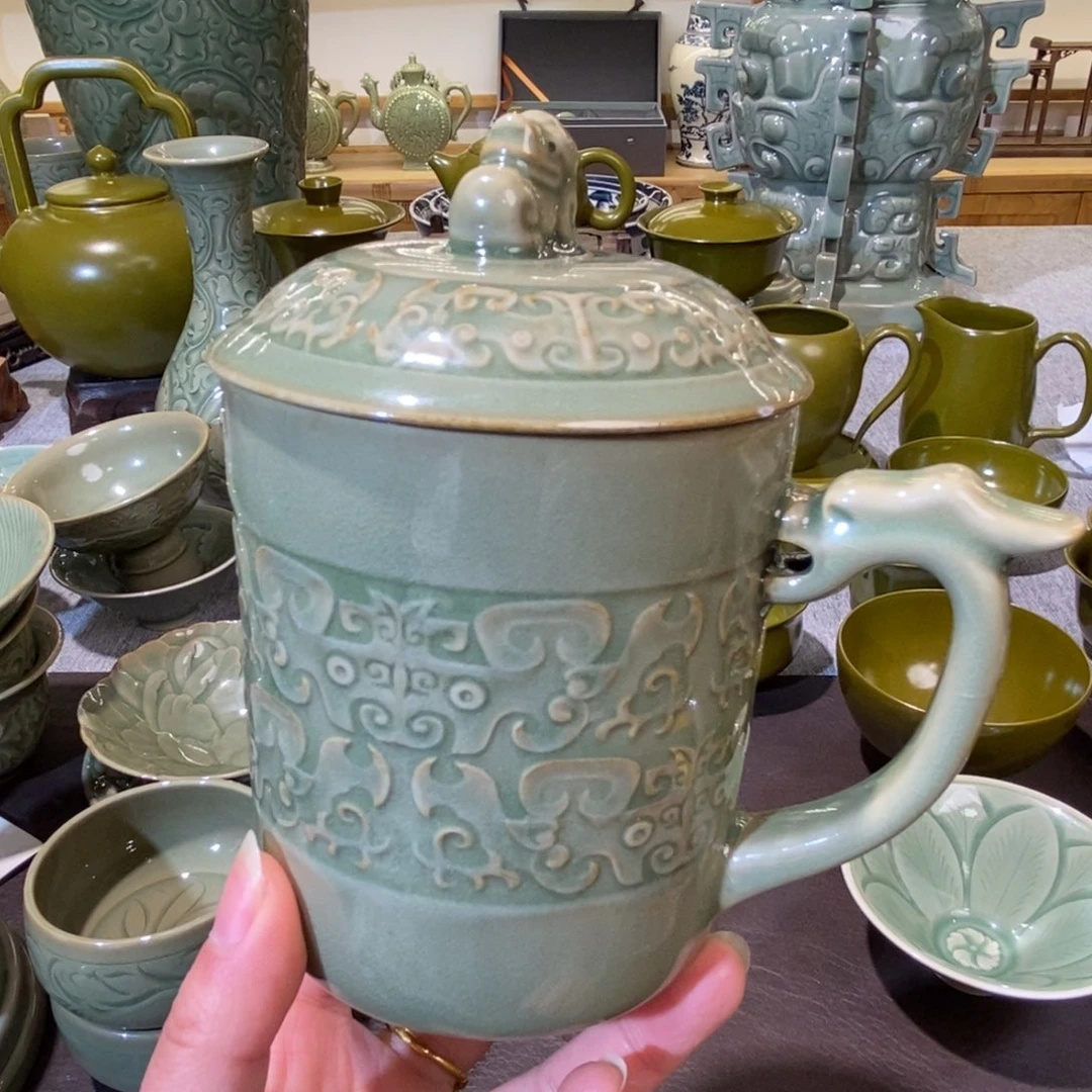 瓷片微微瑕福利办公杯