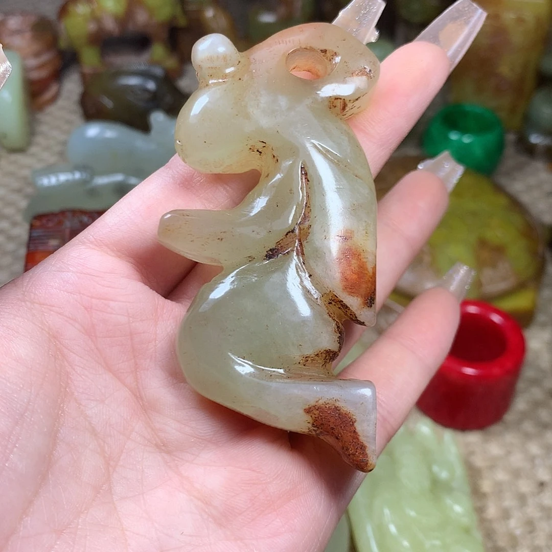 白玉菩提吊坠挂件