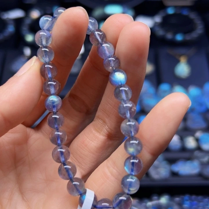 拉长石手串未镶嵌7左右