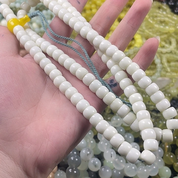 晋***།蛇纹石玉未镶嵌手链