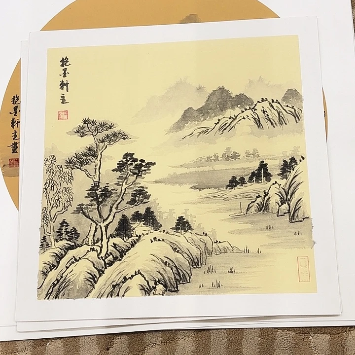国画花鸟等图案和38.38