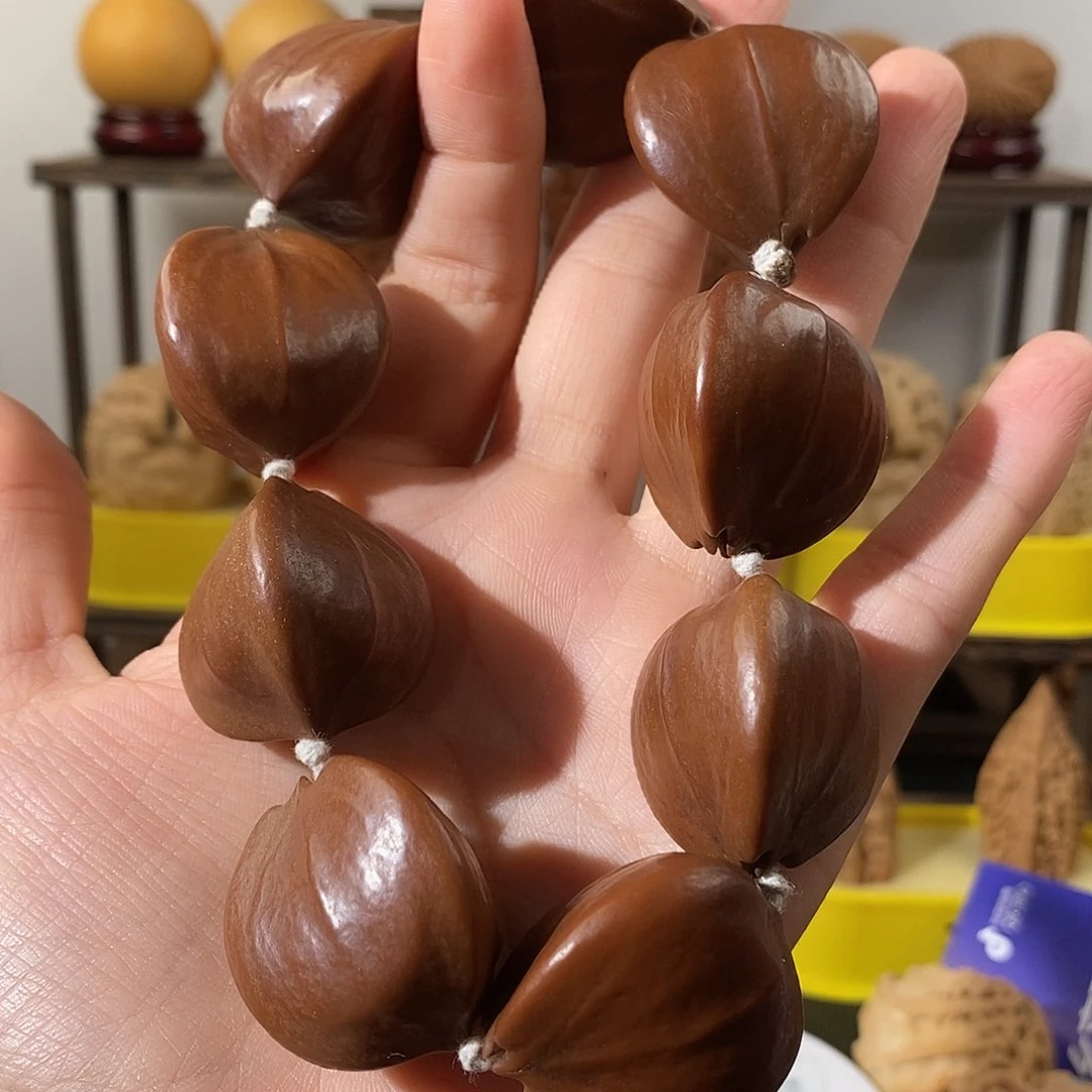 把件文玩核桃橄榄核手持9颗28