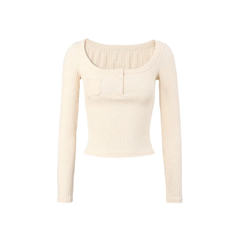 【Q】辣妹禁欲系内搭修身打底衫女季高级感可外穿长袖t恤上衣240534