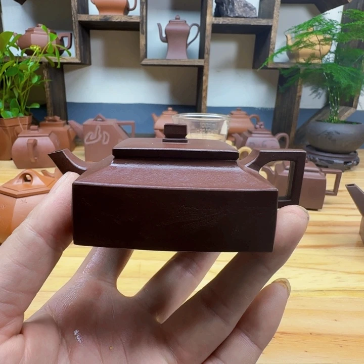 紫泥壶半手工紫泥方山