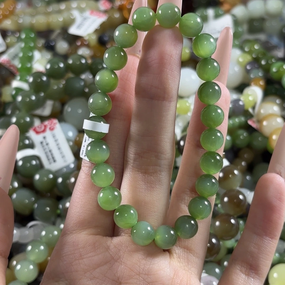 爱****手链未镶嵌和田玉拍2发1