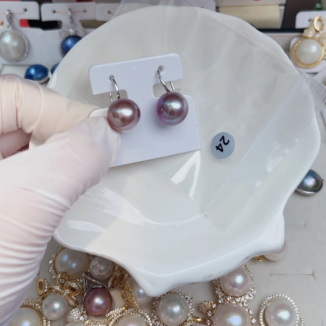 淡水珍珠银S925镶嵌颈饰