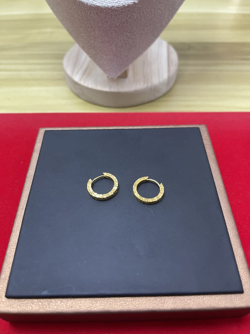 18K 碎冰冰耳扣送女友礼物（单只）时尚精致-zjc