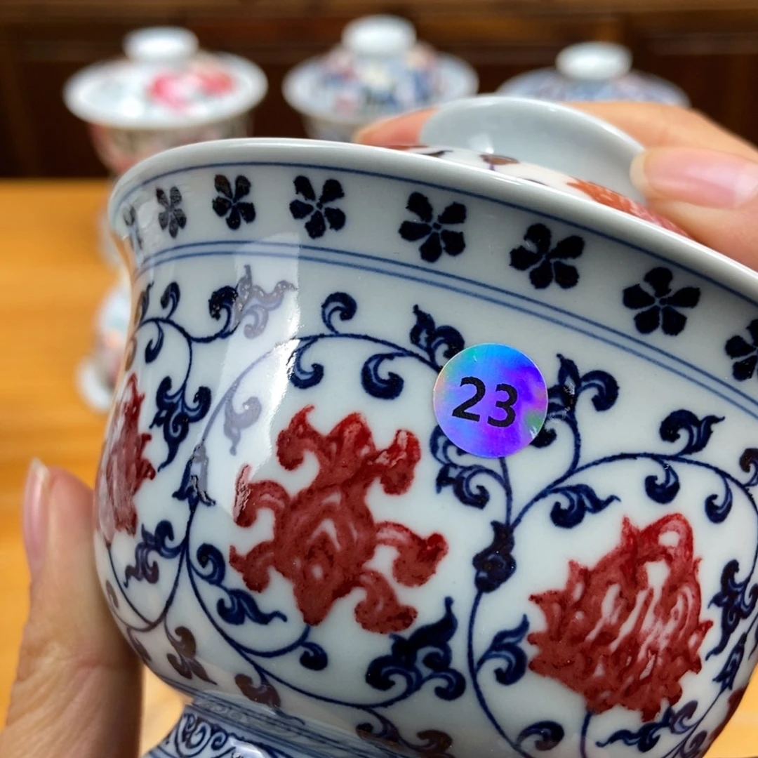 手绘现代茶具非古董