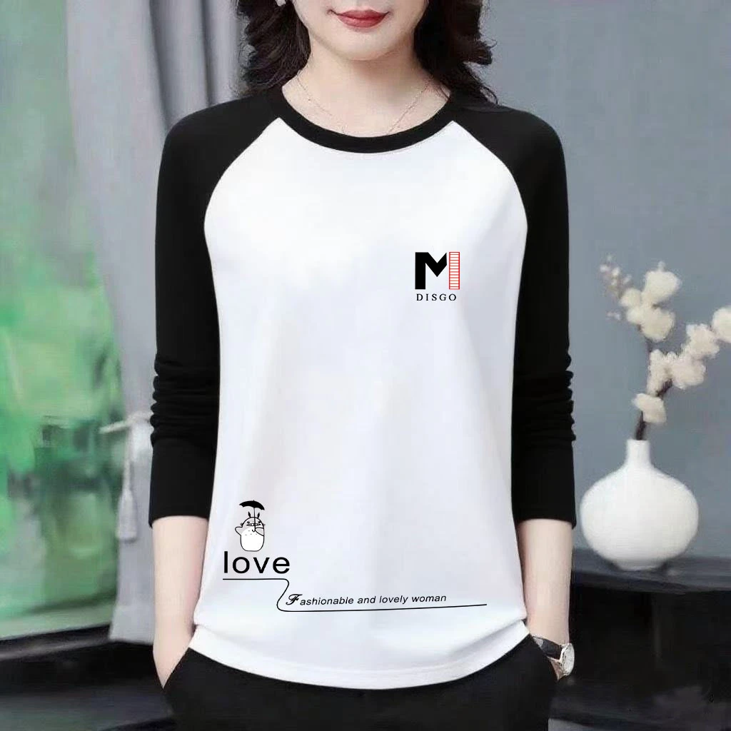 卫衣女款爆款2025新款正品纯棉春秋季新款时尚宽松显瘦拼接撞色T