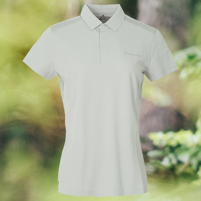 RockCloud/岩云女士夏季轻量舒适吸湿排汗速干运动短袖POLO衫
