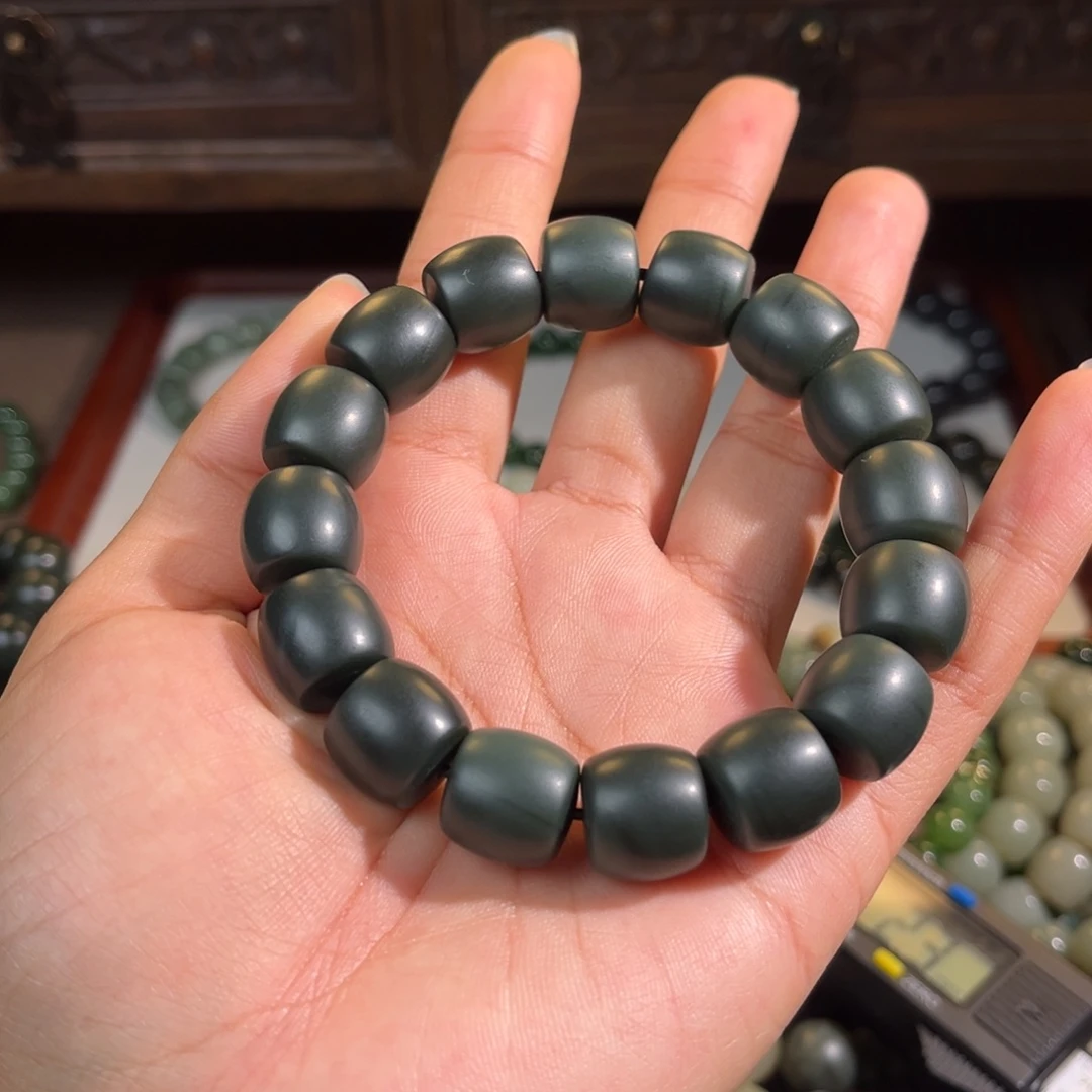 观***涛和田玉未镶嵌手链