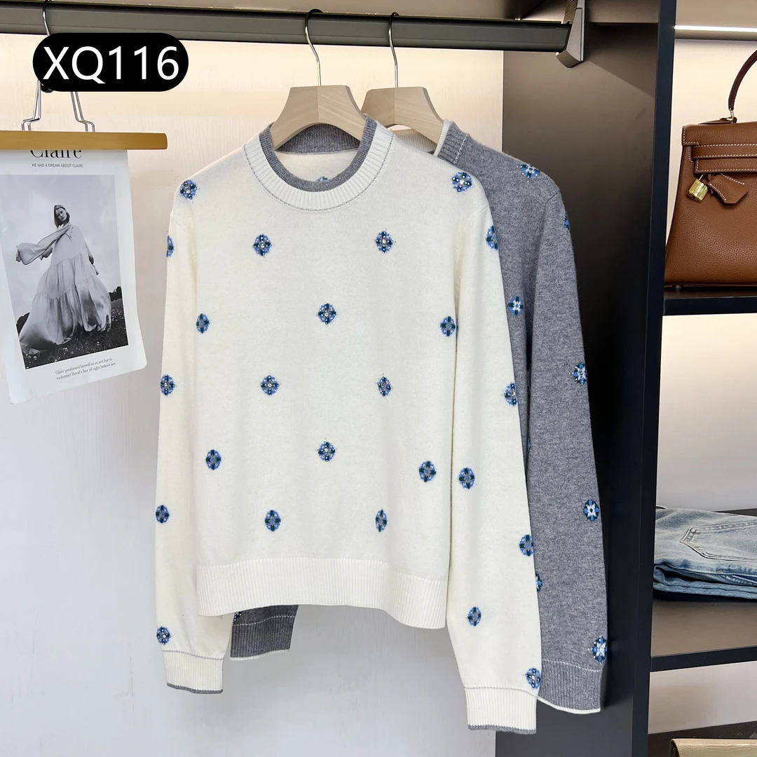 【北方鹿】必入！全羊毛精致小花毛衣，温暖与时尚并存XQ116