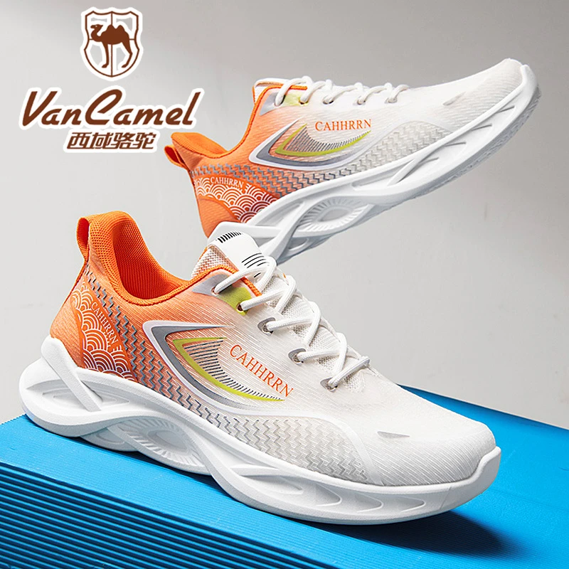 VANCAMEL/西域骆驼夏季户外情侣休闲网面百搭跑步鞋休闲轻便潮鞋