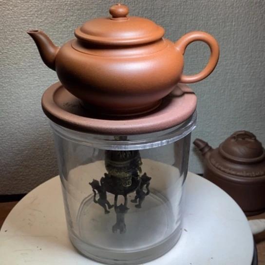 茶壶紫砂钟**I黄龙山原矿