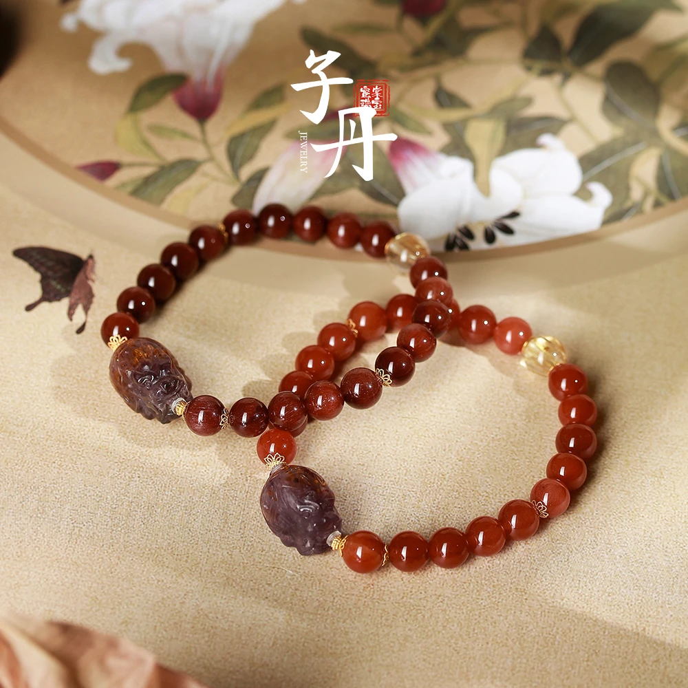 【子丹】18k红发晶DIY单圈手串（多样性发/发一串）C3-255