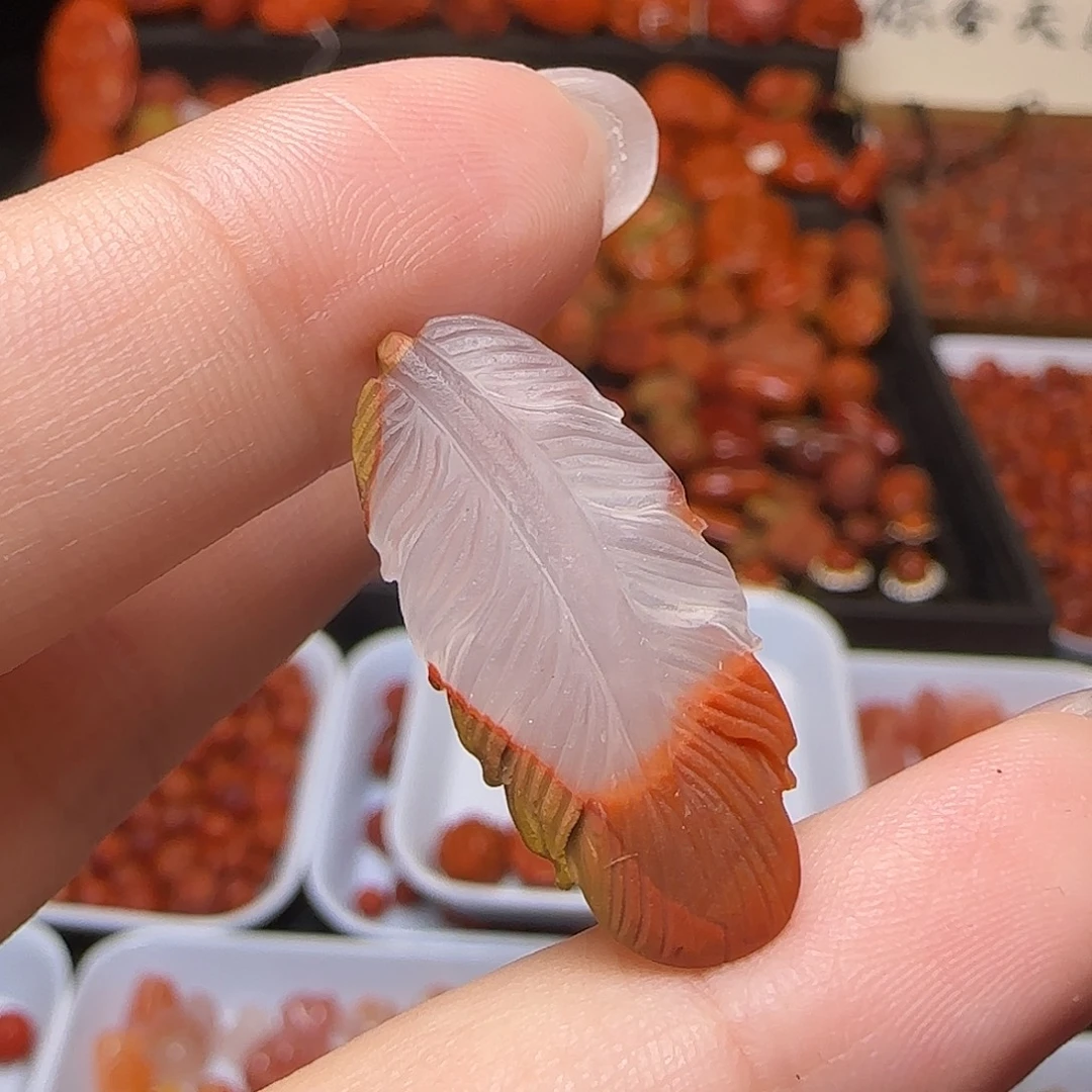 南红玛瑙未镶嵌吊坠(不含链)