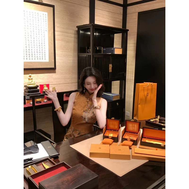 【雅乔定制】金韵芳华 新中式国风轻奢高级感旗袍裙DYYY-25015754