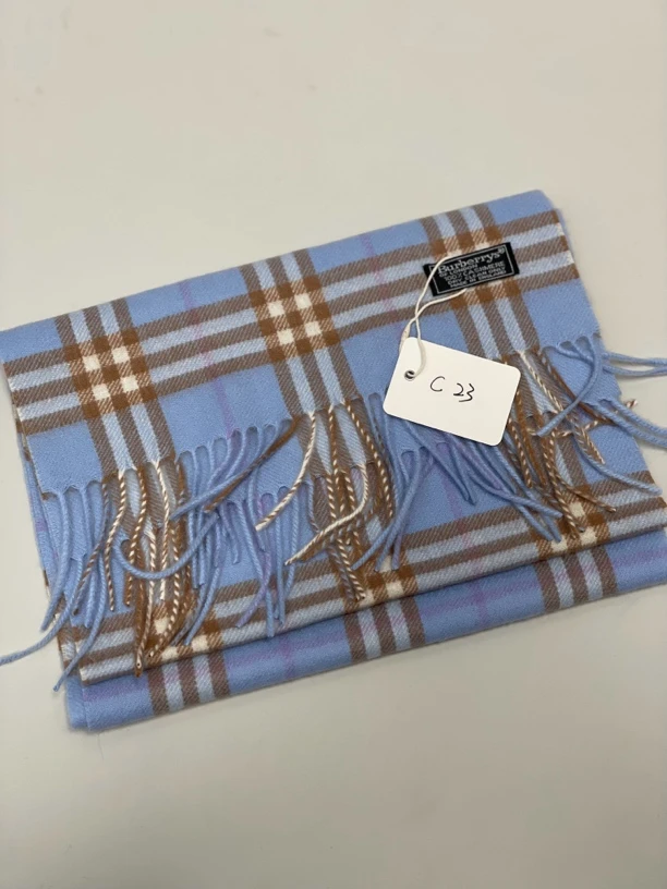 95新 BURBERRY/博柏利 夏七中古｜围巾C23