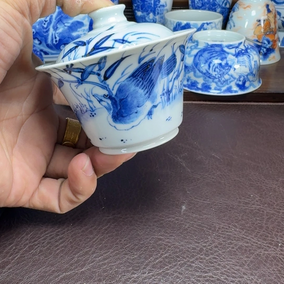 瓷片当代景德镇陶瓷手绘茶具