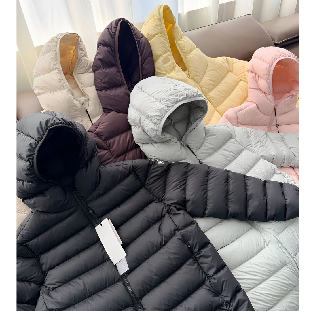 PB2507鹅绒服冬季新款亲子羽绒服内胆男女通用90白鹅绒排骨服连帽