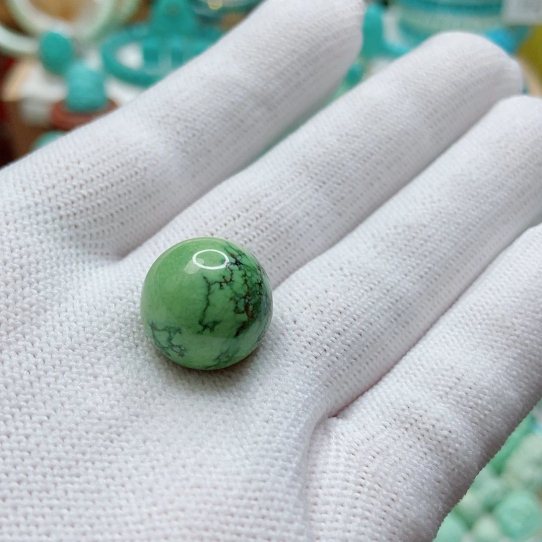 绿松石未镶嵌珠子15mm