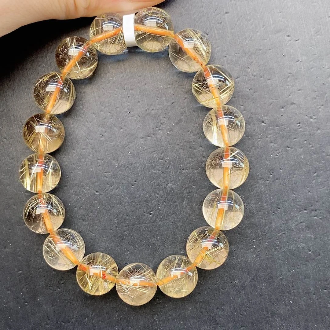 水晶手链未镶嵌12金发12mm