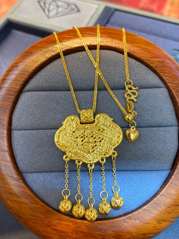 足金999天子门生套链