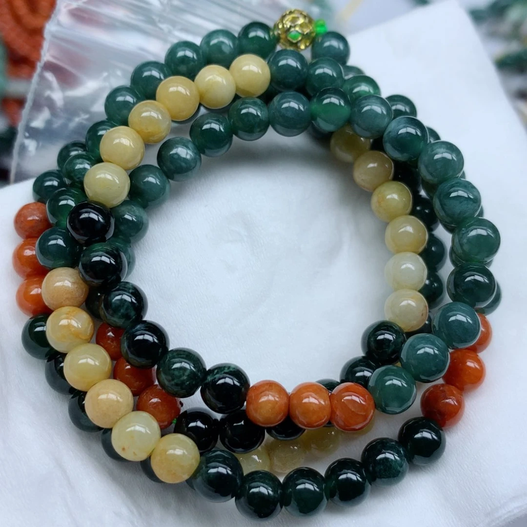 翡翠颈饰未镶嵌手串