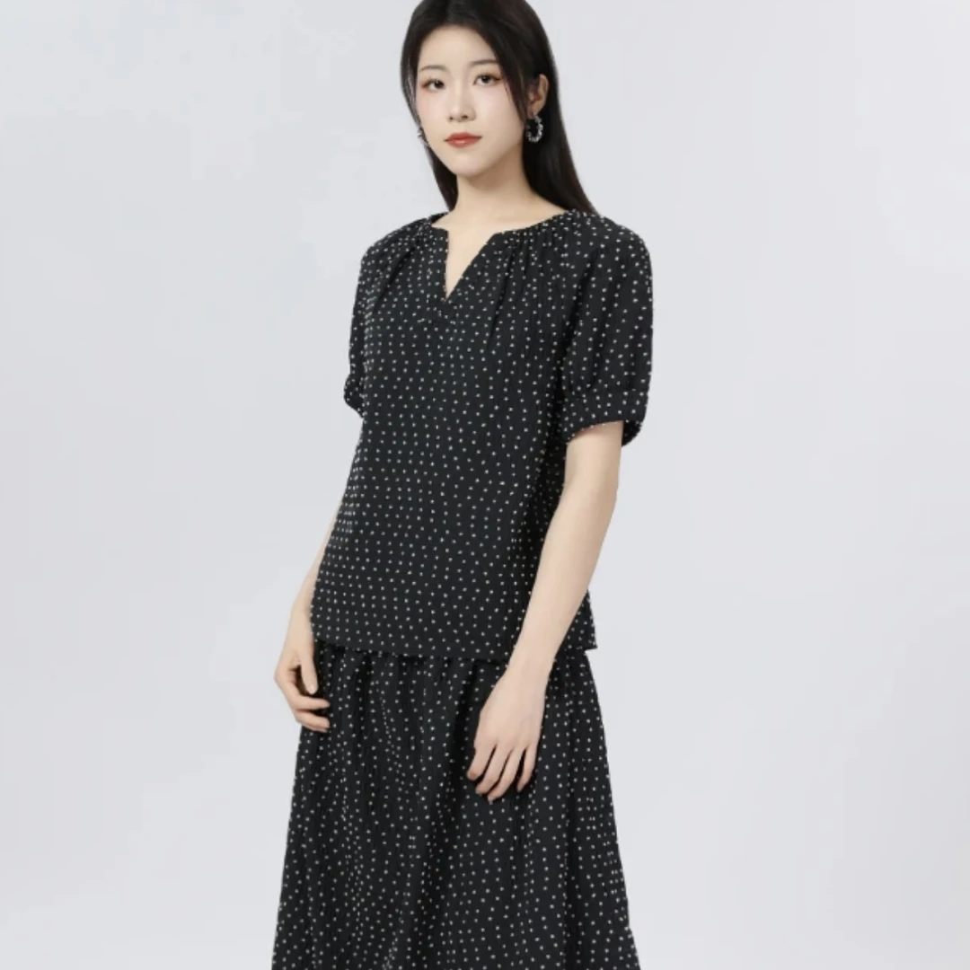 AMASS/阿玛施早春简约舒适衬衣松弛感新款百搭显瘦衬衫女530036