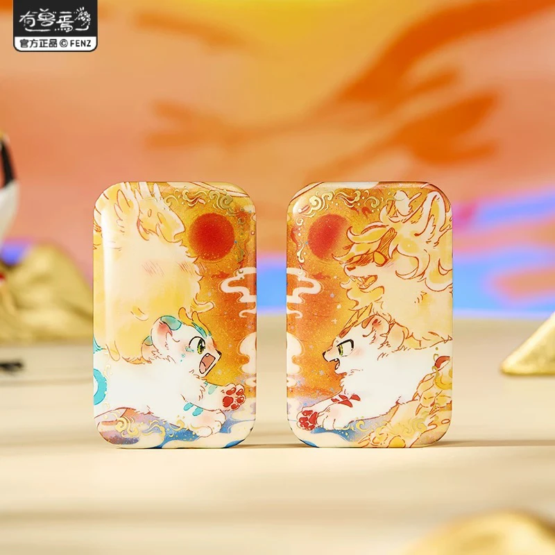 非人哉有兽焉《辗转千春系列》马口铁徽章 垫幻彩白葱吧唧胸针