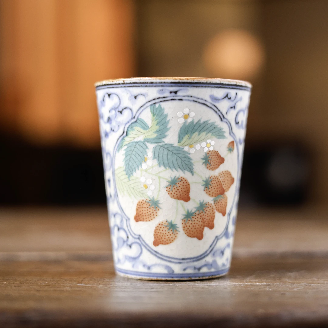 【静姐小院】草莓-朴云堂-可乐杯-120ML（朴杯0286）