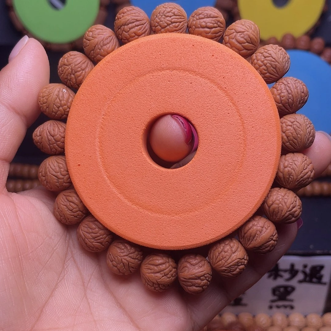过***烟手串桃核秦岭龙纹桃核荔枝