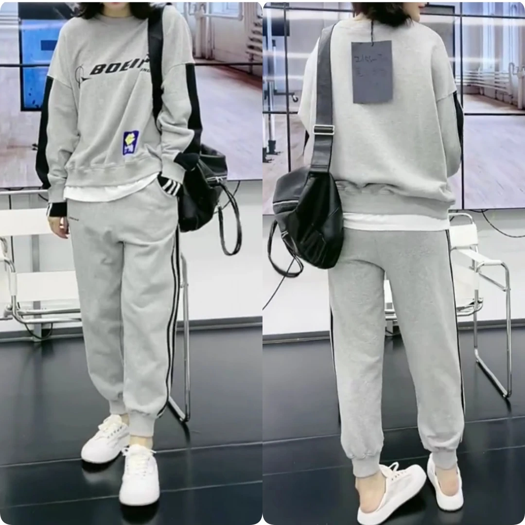 2025夏季新款时尚修身显瘦款女气质网红洋气两件套百搭款G6339