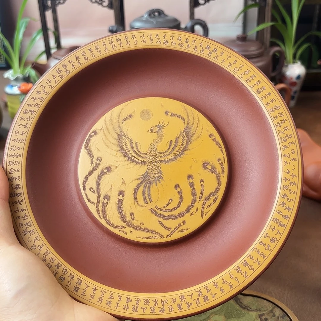 紫砂茶壶壶承小红泥