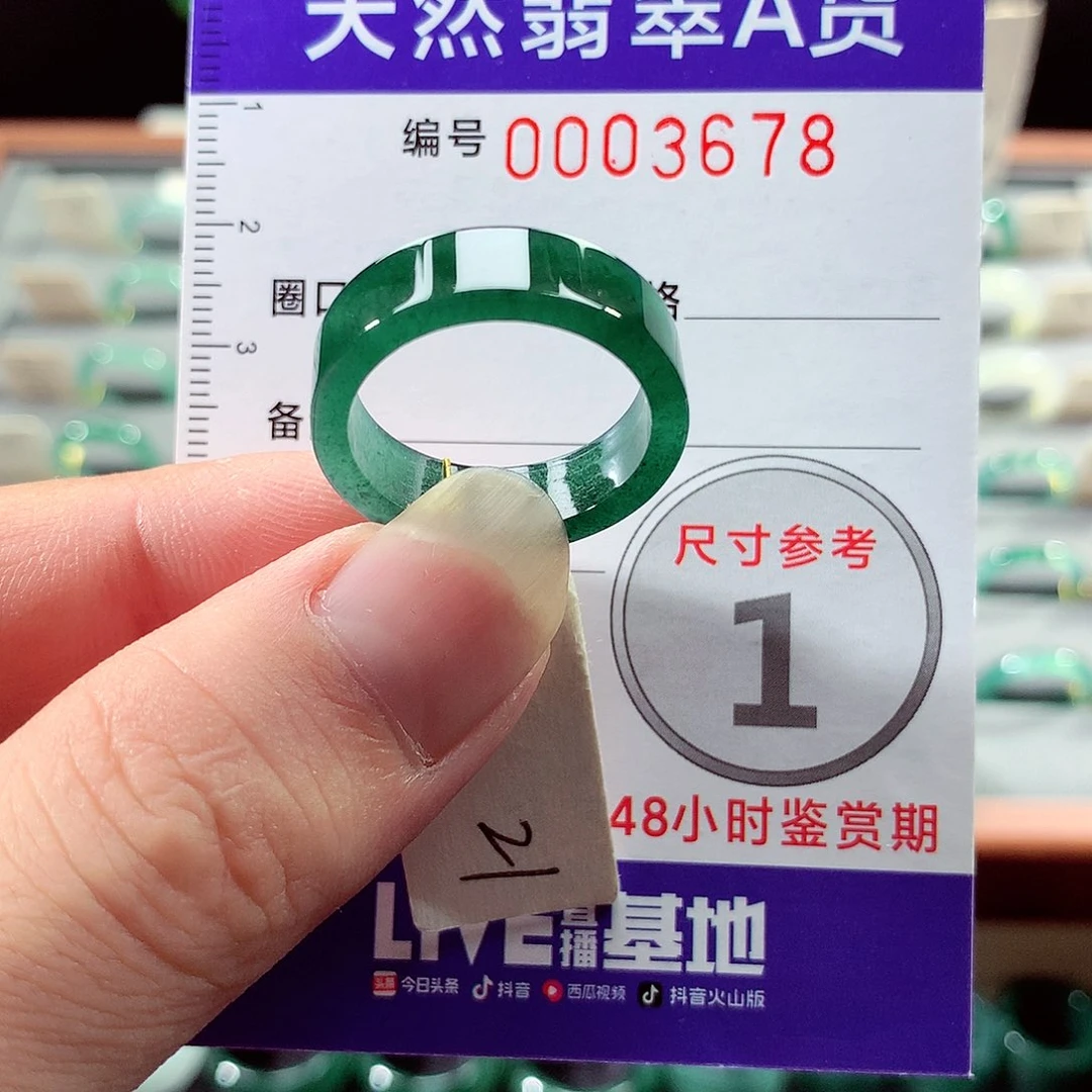 翡翠戒指未镶嵌21号