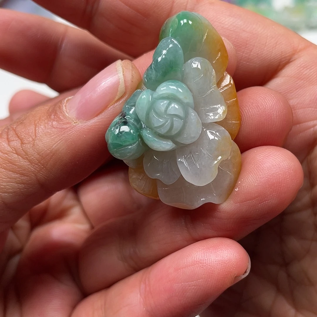 颈饰未镶嵌翡翠翡玉缘翡翠