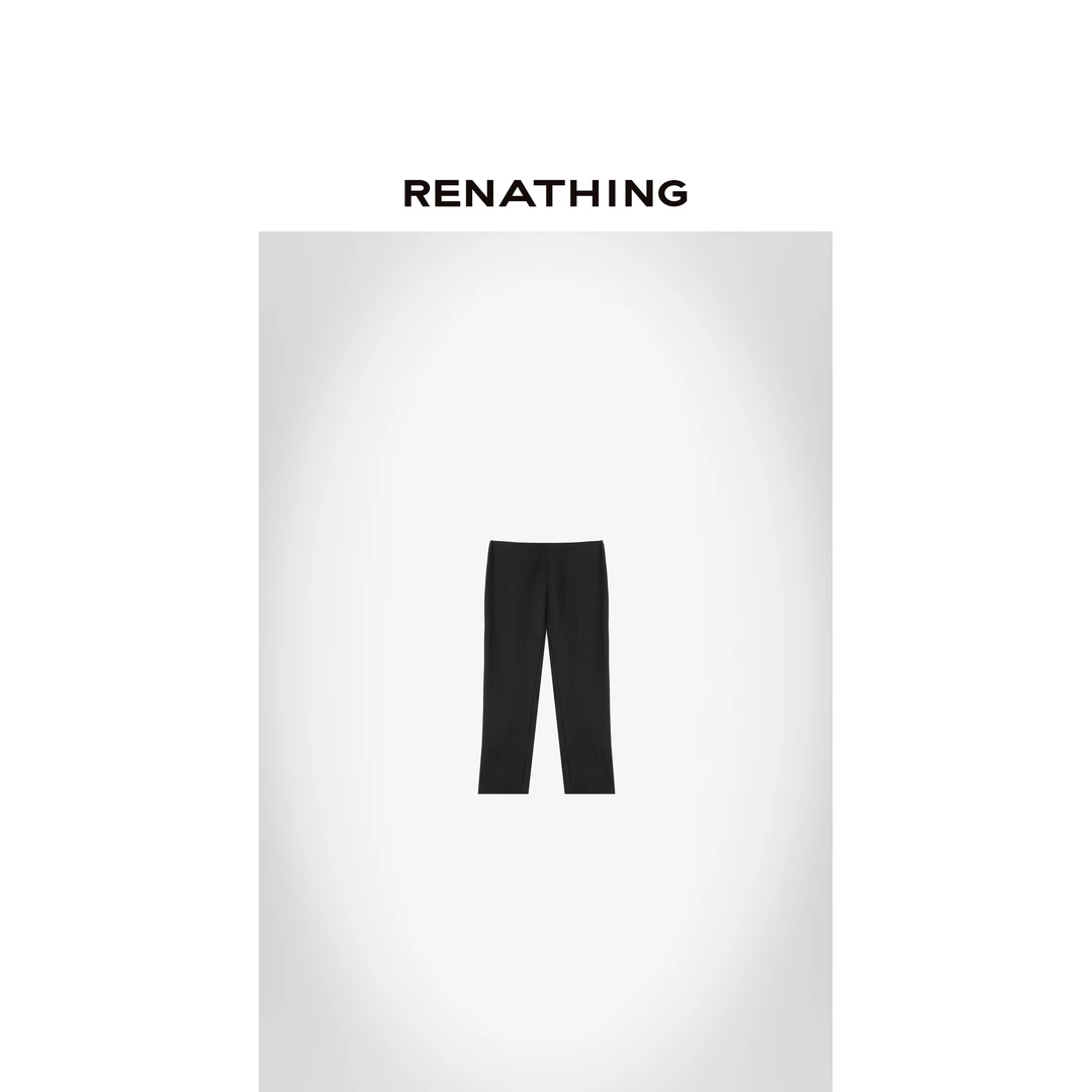 【RENATHING】下脚镂空花边休闲裤