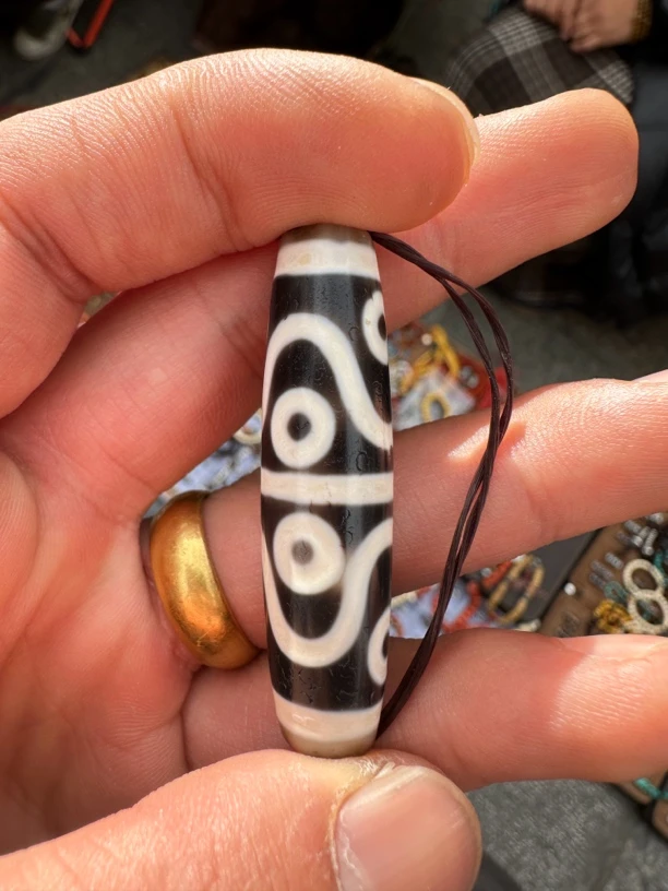 非金属仿水晶吊坠 水纹八眼大尺寸品质好